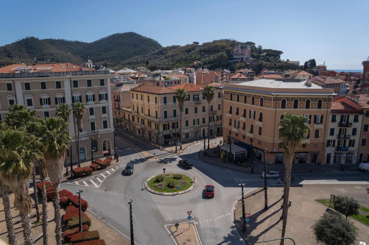 025 - Casa Panoramica In Centro, 90Metri Spiaggia Vista Mare Con Terrazzo Vista Portofino Apartment Sestri Levante Bagian luar foto